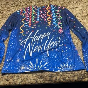 Festive ‘Happy New Year' women’s Long Sleeve Shirt